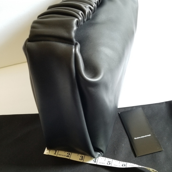 Alexander Wang Large Scrunchie Leather Top Handle Bag Black - Picture 14 of 15